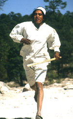 Tarahumara runner in Mexico's Copper Canyon